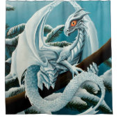 Baby White Winter Dragon Douchegordijn (Voorkant)