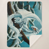 Baby White Winter Dragon Sherpa Deken (Voorkant)
