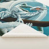 Baby White Winter Dragon Sherpa Deken (3/4)