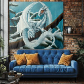 Baby White Winter Dragon Wandkleed