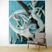 Baby White Winter Dragon Wandkleed (In situ)