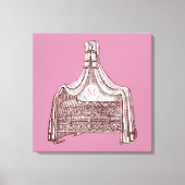  Baby Wieg 1 Monogram P 24x24 Canvas Afdrukken (Voorkant)