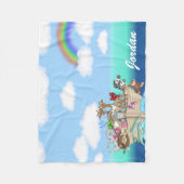 Baby Wieg Fleece Blanket Noahs Ark Baby shower Deken (Voorkant)