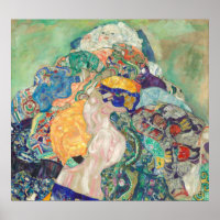 Baby (Wieg) - Gustav Klimt Fijne Kunst