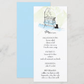 Baby Wieg | Menu Baby shower (Voorkant / Achterkant)