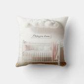 Baby Wieg met wolken en teken Kussen (Achterkant)