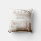 Baby Wieg met wolken en teken Kussen (Voorkant)