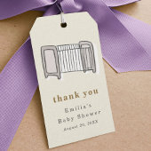 Baby Wieg Newborn Illustration Baby shower Cadeaulabel