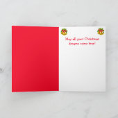 Baby wil een rendierkerst worden feestdagen kaart (Binnen)