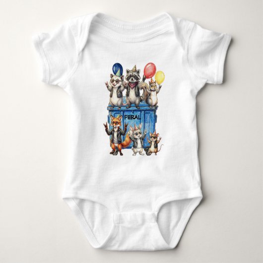 Baby Wilde Verjaardag Truitje Romper (Voorkant)