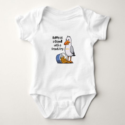 Baby Wildwood Seagull met Franse veerboten Romper (Voorkant)