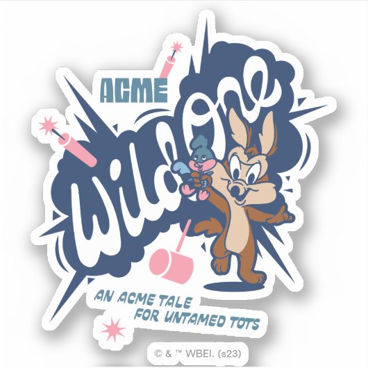 Baby WILE E. COYOTE™ - Wild One Sticker (Voorkant)