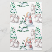 Baby | Winterspelen Baby shower (Achterkant)