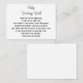 Baby Wishing Well Baby shower Mini Kaarten (Voorkant / Achterkant)