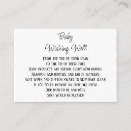 Baby Wishing Well Baby shower Mini Kaarten
