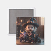 Baby Witch en Haar Chimera Magneet (Voorkant / Achterkant)