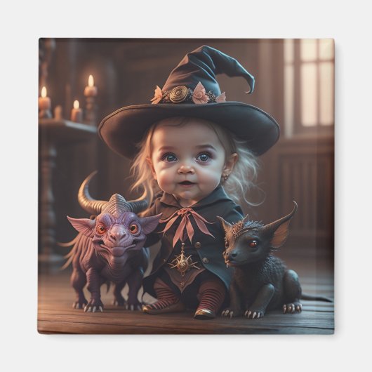 Baby Witch en Haar Chimera Magneet (Voorkant)