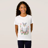Baby Witte Uil T-shirt (Voorkant volledig)