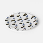 Baby-wolf maan papieren bordje (Gekanteld)