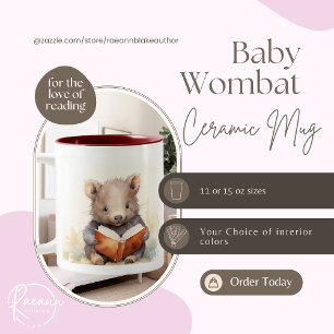 Baby Wombat Lezer Keramische Mok