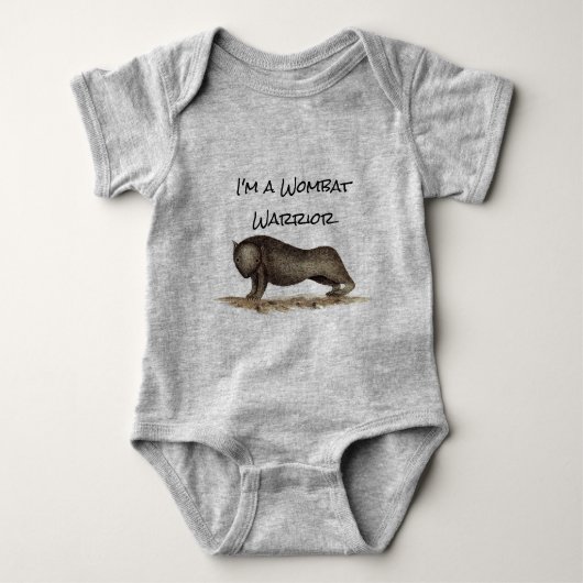 Baby Wombat Warrior T-Shirt (Voorkant)