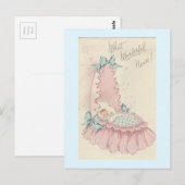  Baby "Wonderful News" Briefkaart (Voorkant / Achterkant)