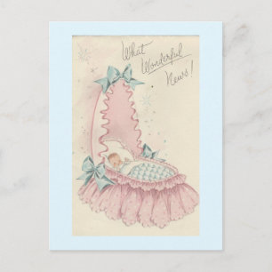 Baby "Wonderful News" Briefkaart