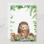 Baby Woodland Animals Baby shower Kaart (Achterkant)