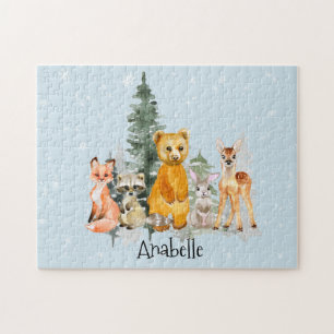 Baby Woodland Animals Forest Persoonlijk Legpuzzel