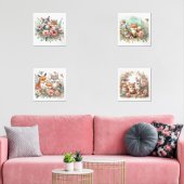 Baby Woodland Animals Nursery Print Set (Woonkamer)