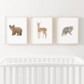 Baby Woodland Dieren Kwekerij Decor Muurkunst Sets