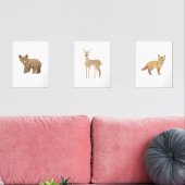 Baby Woodland Dieren Kwekerij Decor Muurkunst Sets (Woonkamer)