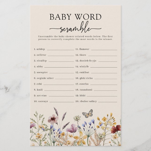 Baby Woord Door Elkaar (Voorkant)