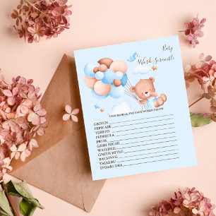 Baby Woord Door Elkaar Baby Shower Spel
