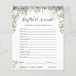 Baby Woord Door Elkaar | Baby Shower Spel