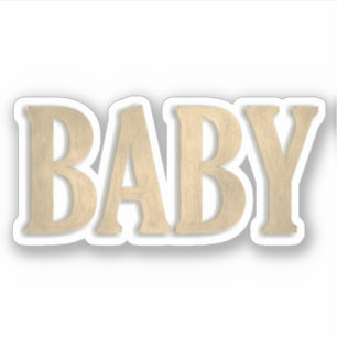 Baby-woord Sticker