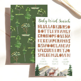 Baby Woord Zoeken Bergen Herten Baby shower Spelle