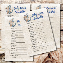 Baby Word Scramble Ahoy Het is een jongen nautisch