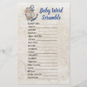 Baby Word Scramble Ahoy Het is een jongen nautisch (Voorkant)