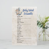 Baby Word Scramble Ahoy Het is een jongen nautisch (Staand voorkant)