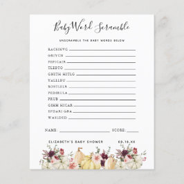 Baby Word Scramble | BABY SHOWER