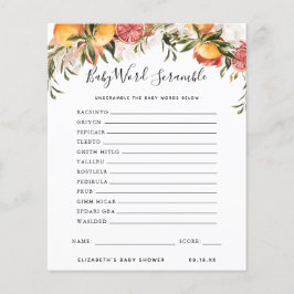 Baby Word Scramble | BABY SHOWER