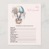 Baby Word Scramble Baby shower Game (Voorkant)