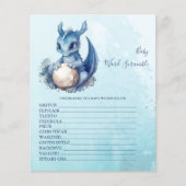 Baby Word Scramble Baby shower Game (Voorkant)