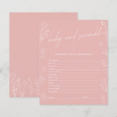 Baby Word Scramble Baby shower Game (Voorkant / Achterkant)