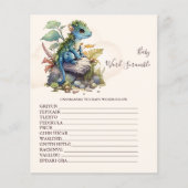 Baby Word Scramble Baby shower Game (Voorkant)