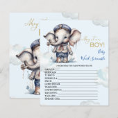 Baby Word Scramble Baby shower Game (Voorkant / Achterkant)