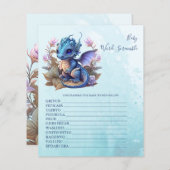 Baby Word Scramble Baby shower Game (Voorkant / Achterkant)