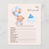 Baby Word Scramble Baby shower Game (Voorkant)