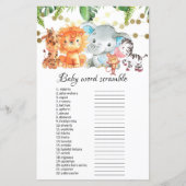 Baby Word Scramble Baby shower Games (Voorkant)